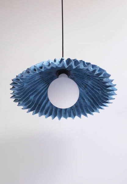 Coral Lampshade - Cerulean Blue