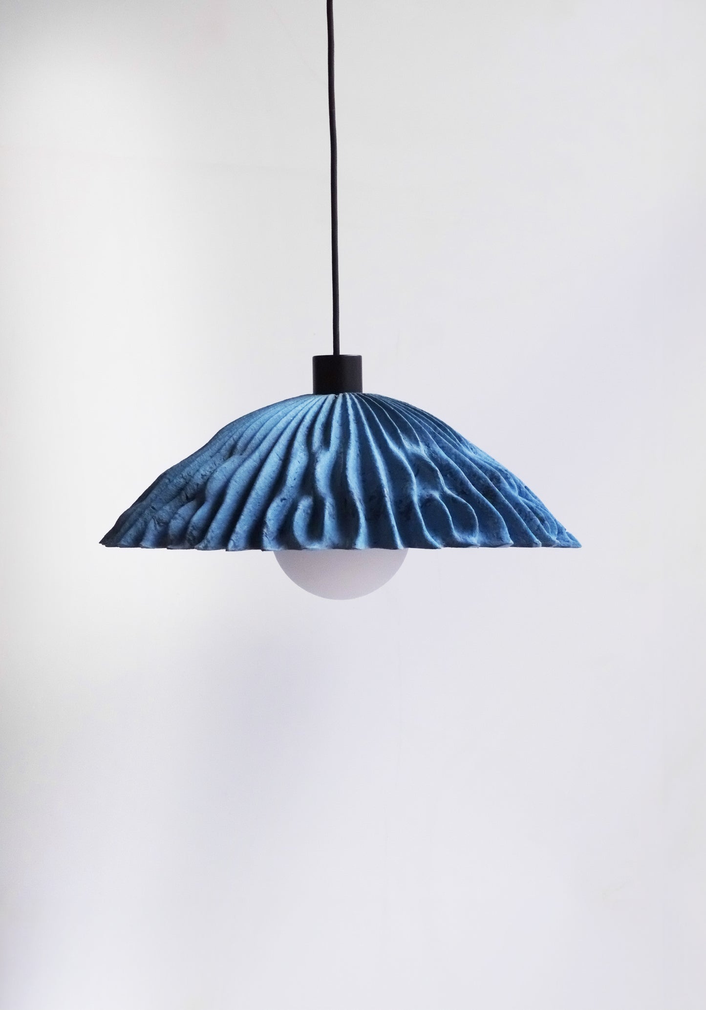 Coral Lampshade - Cerulean Blue