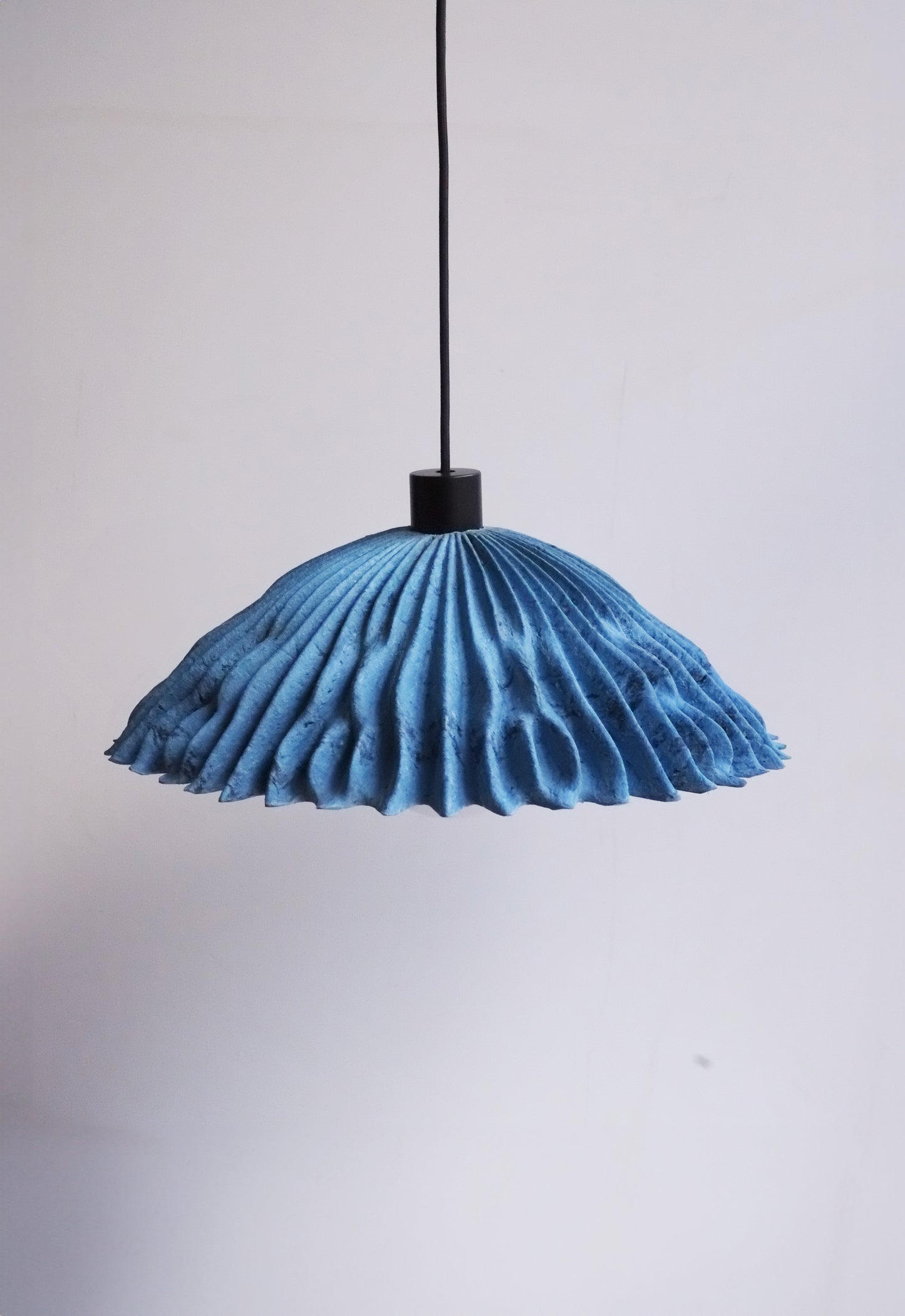 Coral Lampshade - Cerulean Blue